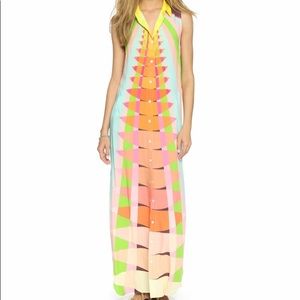 Mara Hoffman Beams of yellow shirt maxi dress